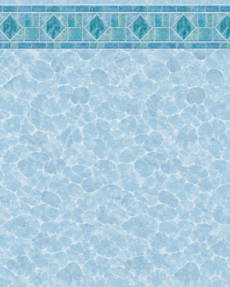 Sea glass vinyl pool liner pattern inspiration